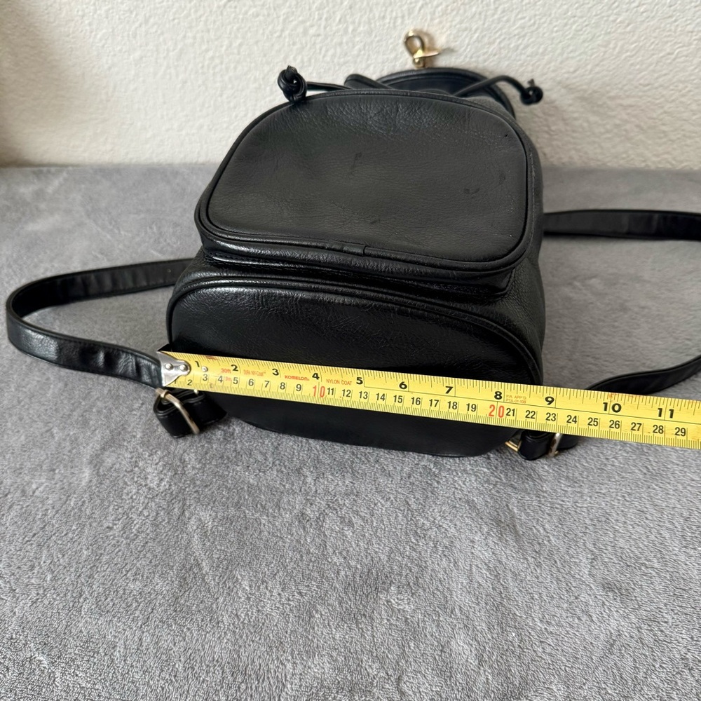 Black Drawstring Backpack Bag - Picture 12 of 14